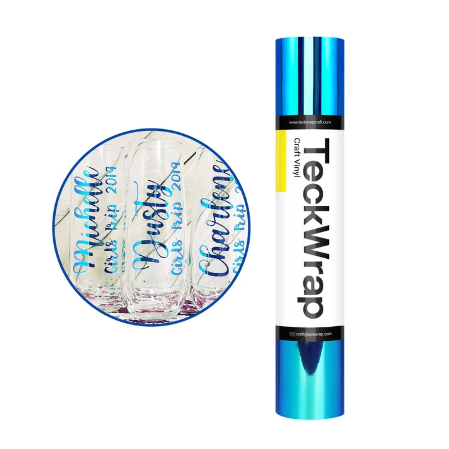 Holo Chrome Opal Peacock Blue Vinyl / Vinil Opalo Cromado Azul Pavo Real Viniles Teckwrap