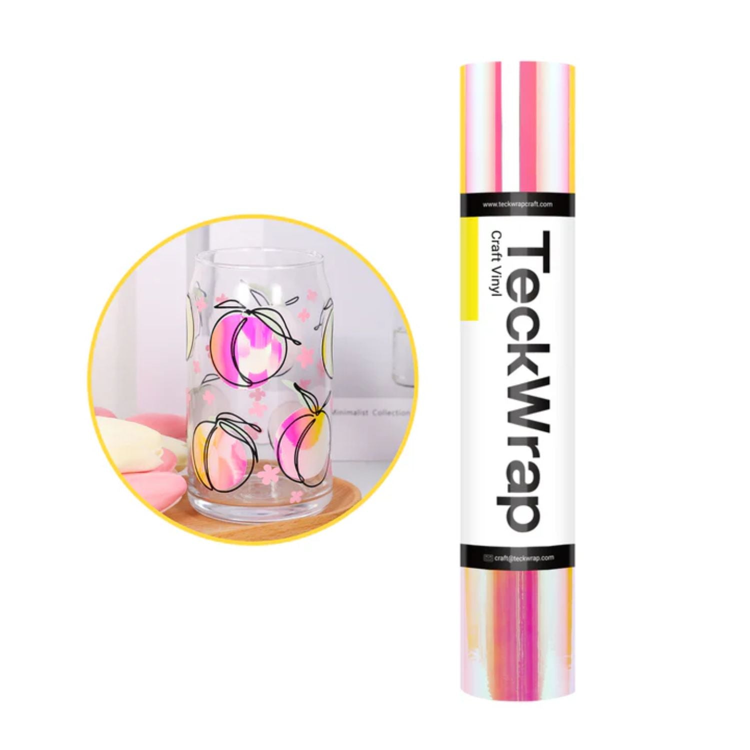 Holo Chrome Opal Peach Yellow Pink Vinyl / Vinil Opalo Cromado Durazno Rosa Viniles Teckwrap