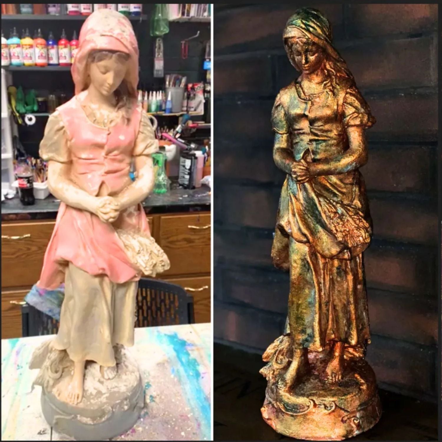 Metallic Wood Stain &amp; Glaze Metallic Athena / Tinta y Esmalte Metálica Multi Superficies Pintura y Medios Mixtos Unicorn Spit