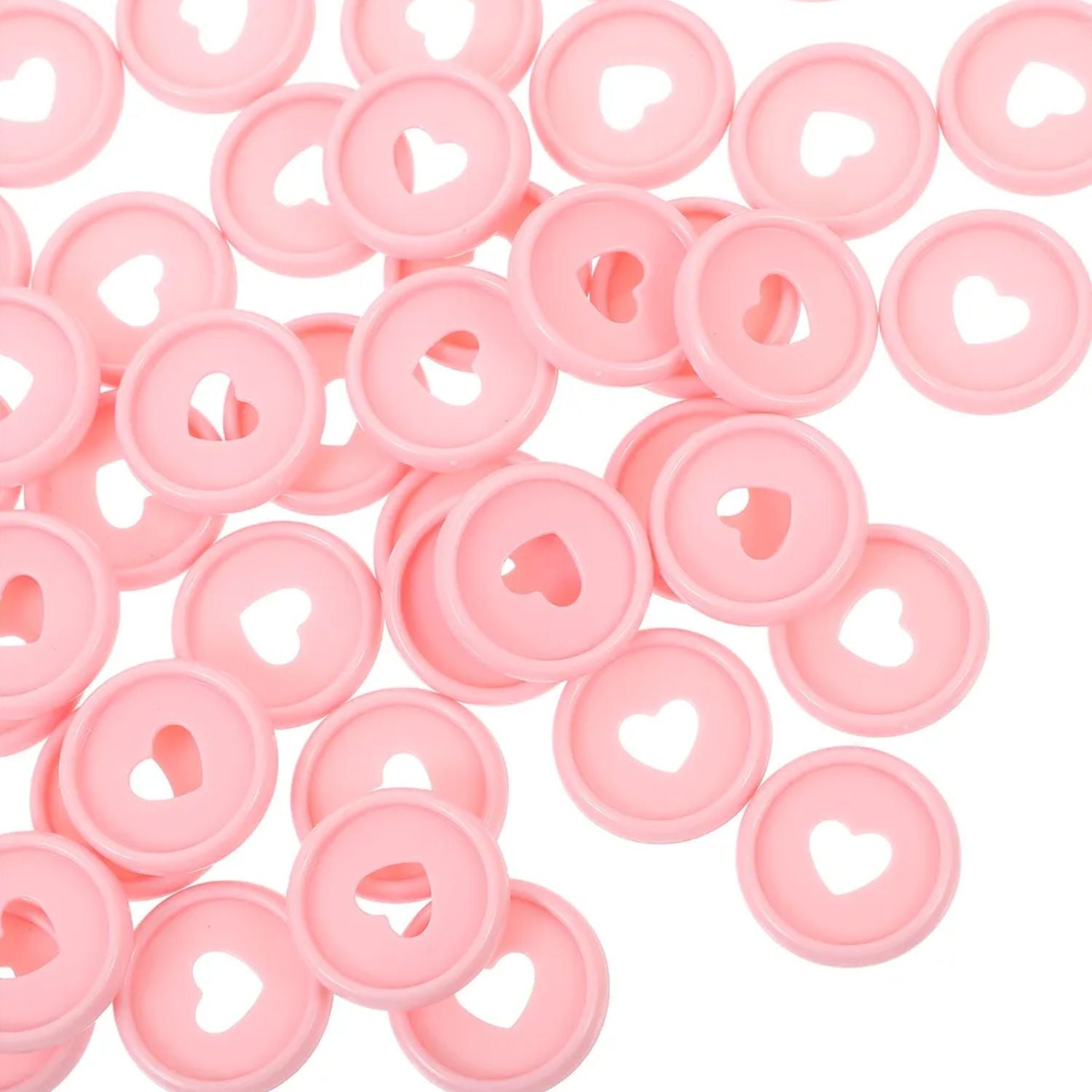 Discos Rosas Con Corazón para Encuadernar Discos para Planners Hobbees