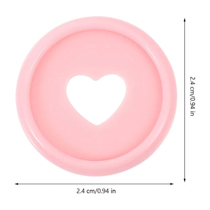 Discos Rosas Con Corazón para Encuadernar Discos para Planners Hobbees