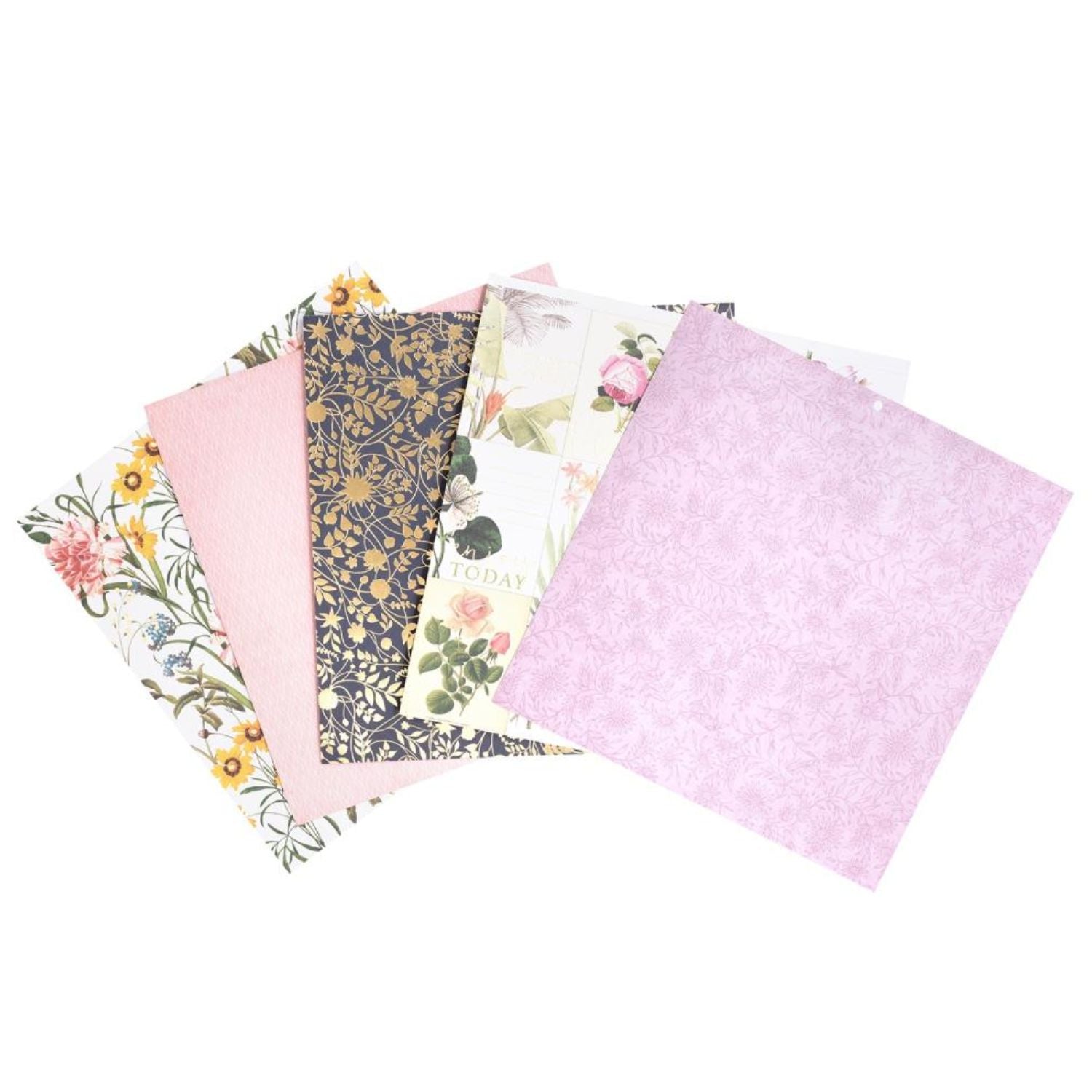 Botanical Beauty Cardstock Stack 12&quot; / Paquete Cartulina Belleza Botánica Papel DCWV