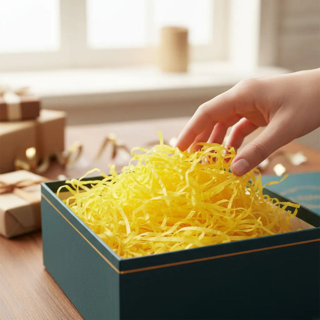 Papel de China Picado Amarillo Fiestas Hobbees