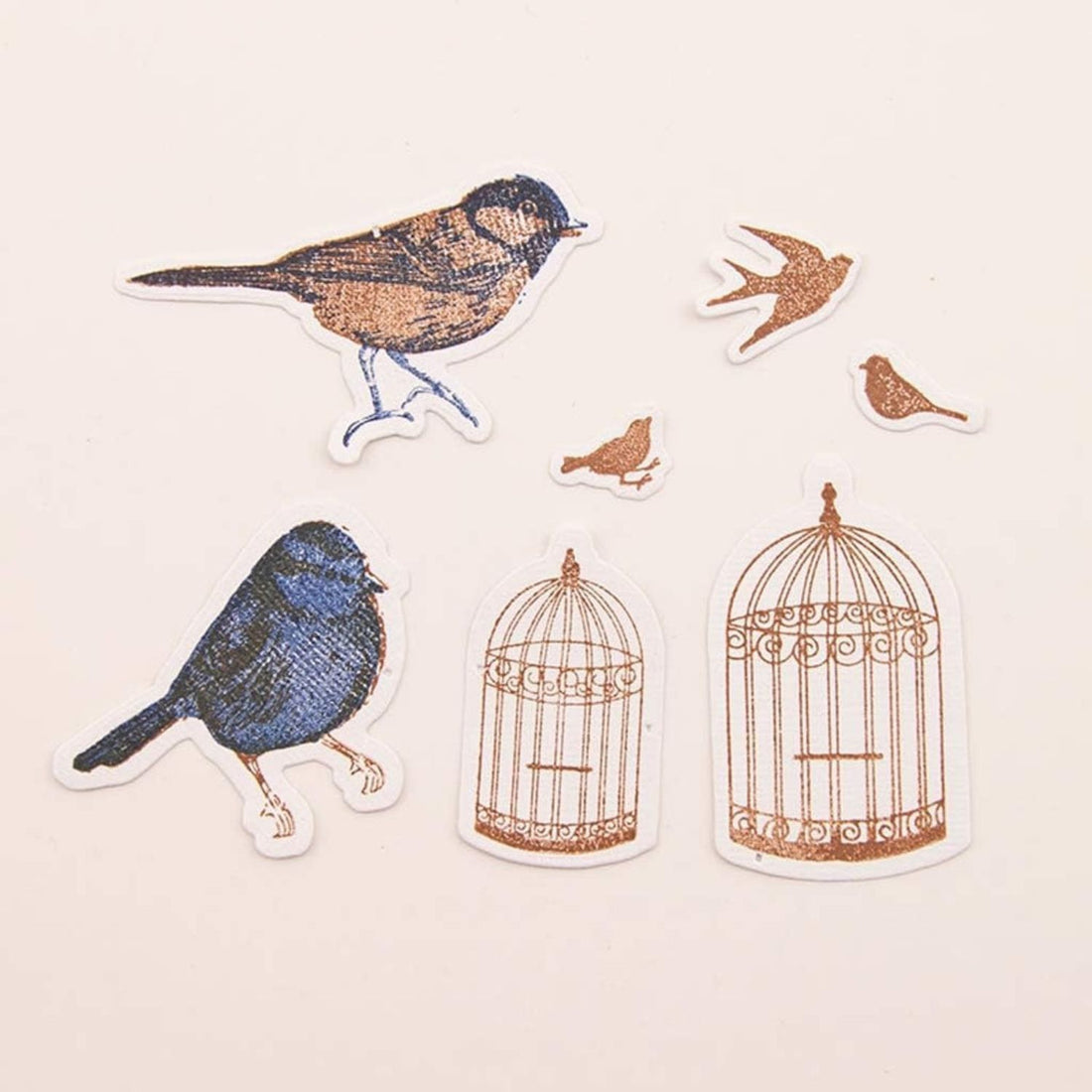 Set De Sellos Y Suajes De Aves Y Jaulas Sellos Hobbees