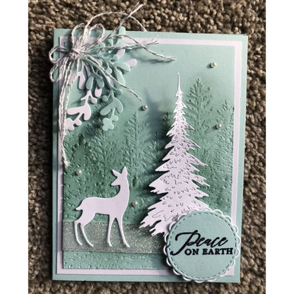 Suaje de Reno y Pinos Dados de Corte / Suajes / Troqueles Hobbees