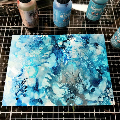 Tim Holtz Alcohol Ink Mermaid / Tinta al Alcohol Azul Sirena Tintas al Alcohol Ranger