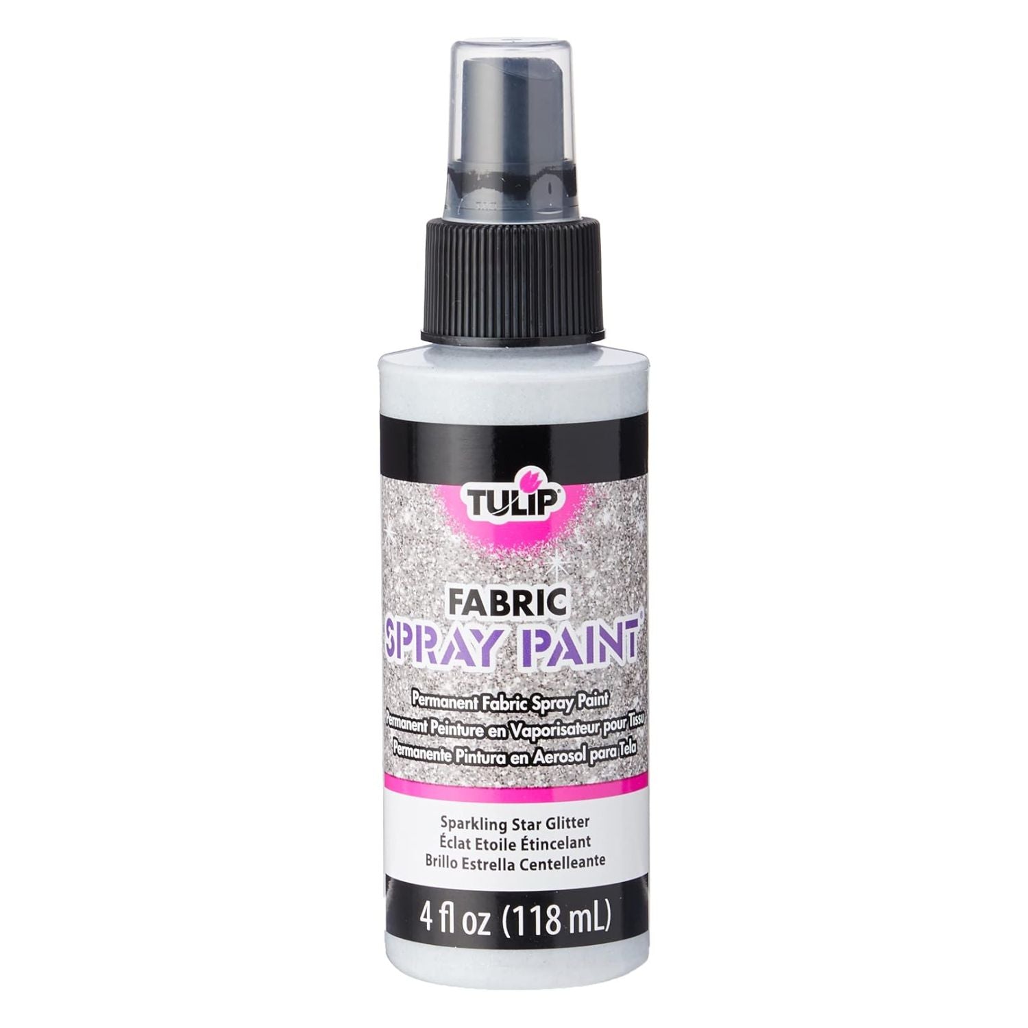 Tulip Fabric Spray Paint Sparkling Star Glitter / Spray para Tela con Purpurina Brillante Pintura para Tela Tulip