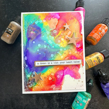 Tim Holtz Alcohol Valencia / Tinta al Alcohol Naranja Tintas al Alcohol Ranger