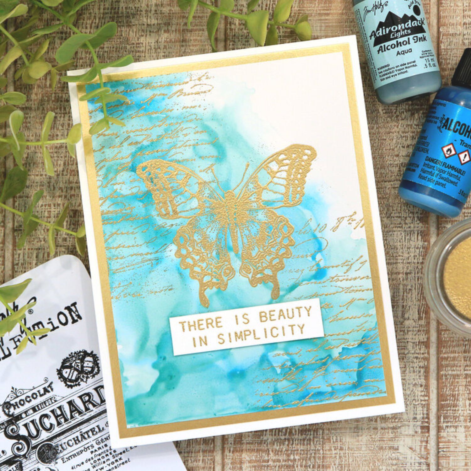 Tim Holtz Alcohol Ink Aqua / Tinta al Alcohol Azul Agua Tintas al Alcohol Ranger