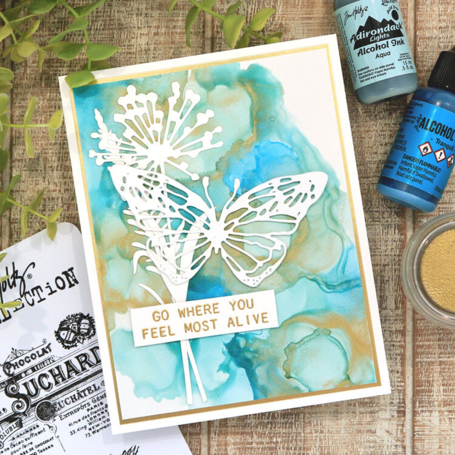 Tim Holtz Alcohol Ink Aqua / Tinta al Alcohol Azul Agua Tintas al Alcohol Ranger