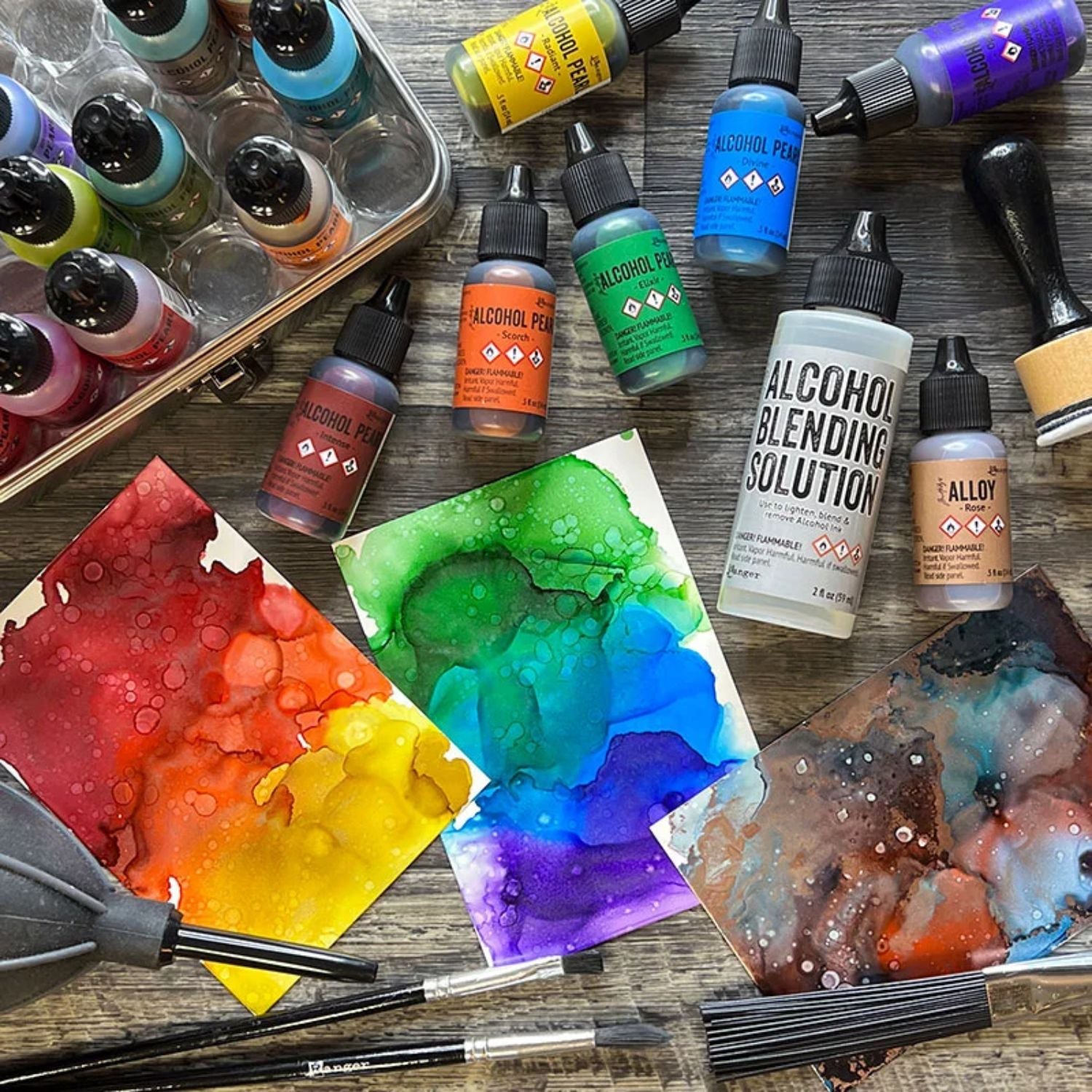 Tim Holtz Alcohol Pitch Black / Tinta al Alcohol Negro Tintas al Alcohol Ranger