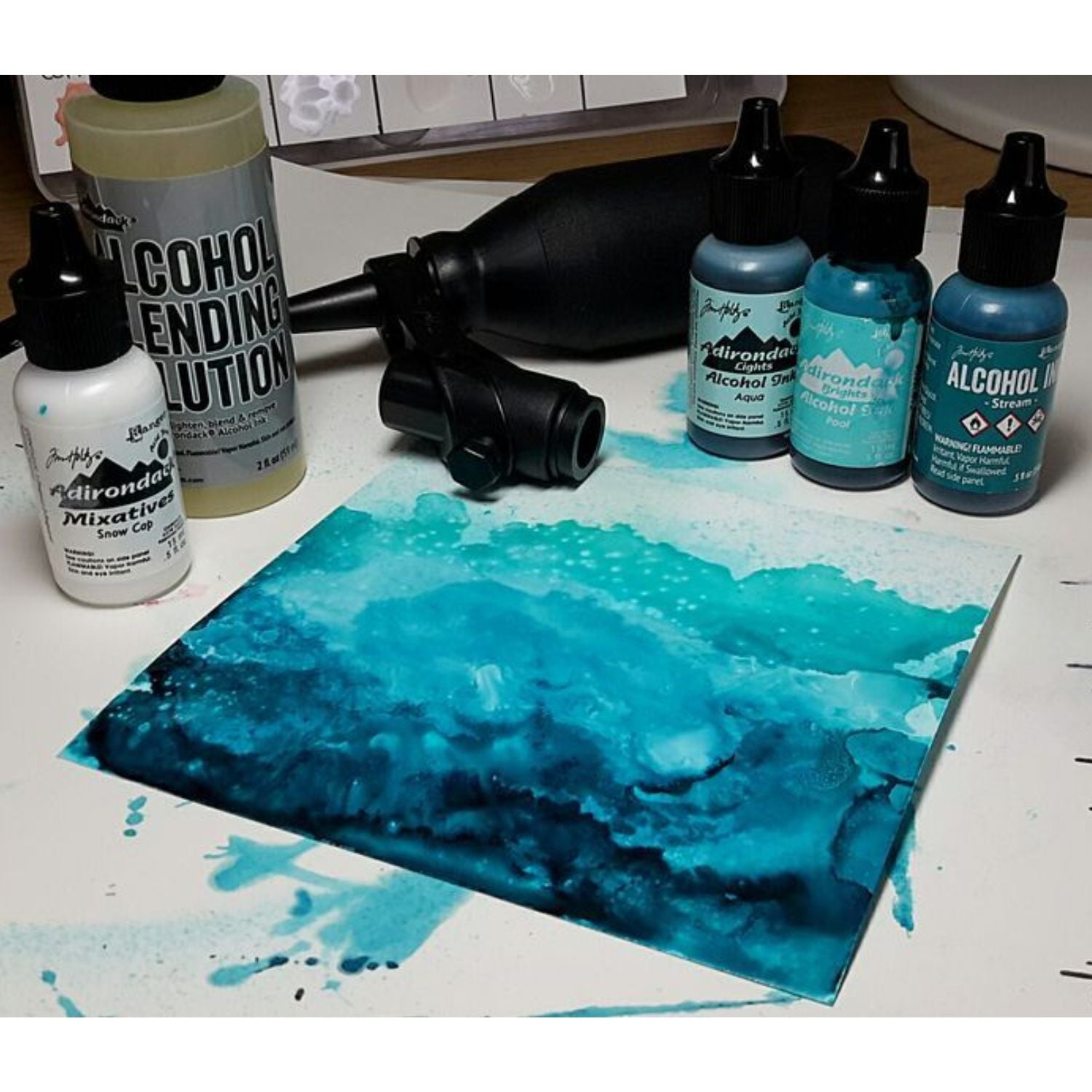 Tim Holtz Alcohol Ink Stream / Tinta al Alcohol Azul Arroyo Tintas al Alcohol Ranger