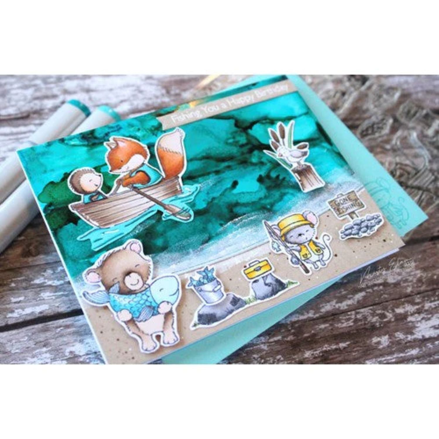 Tim Holtz Alcohol Ink Stream / Tinta al Alcohol Azul Arroyo Tintas al Alcohol Ranger