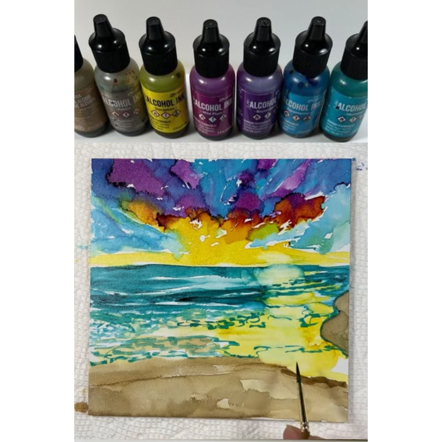 Tim Holtz Alcohol Ink Pebble / Tinta al Alcohol Arena Tintas al Alcohol Ranger