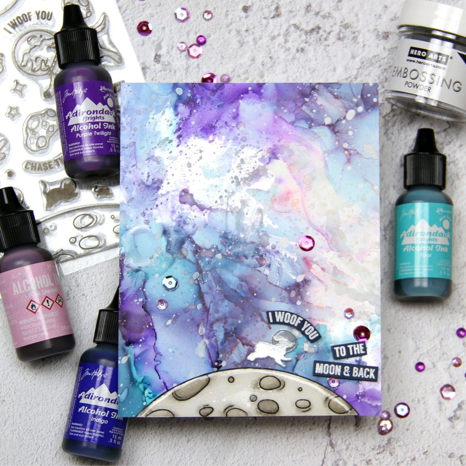 Tim Holtz Alcohol Pink Sherbet / Tinta al Alcohol Rosa Tintas al Alcohol Ranger