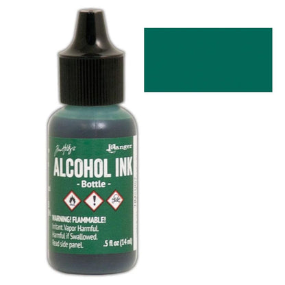 Tim Holtz Alcohol Ink Bottle / Tinta al Alcohol Verde Botella Tintas al Alcohol Ranger