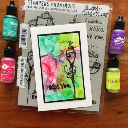 Tim Holtz Alcohol Ink Patina / Tinta al Alcohol Azul Patina Tintas al Alcohol Ranger