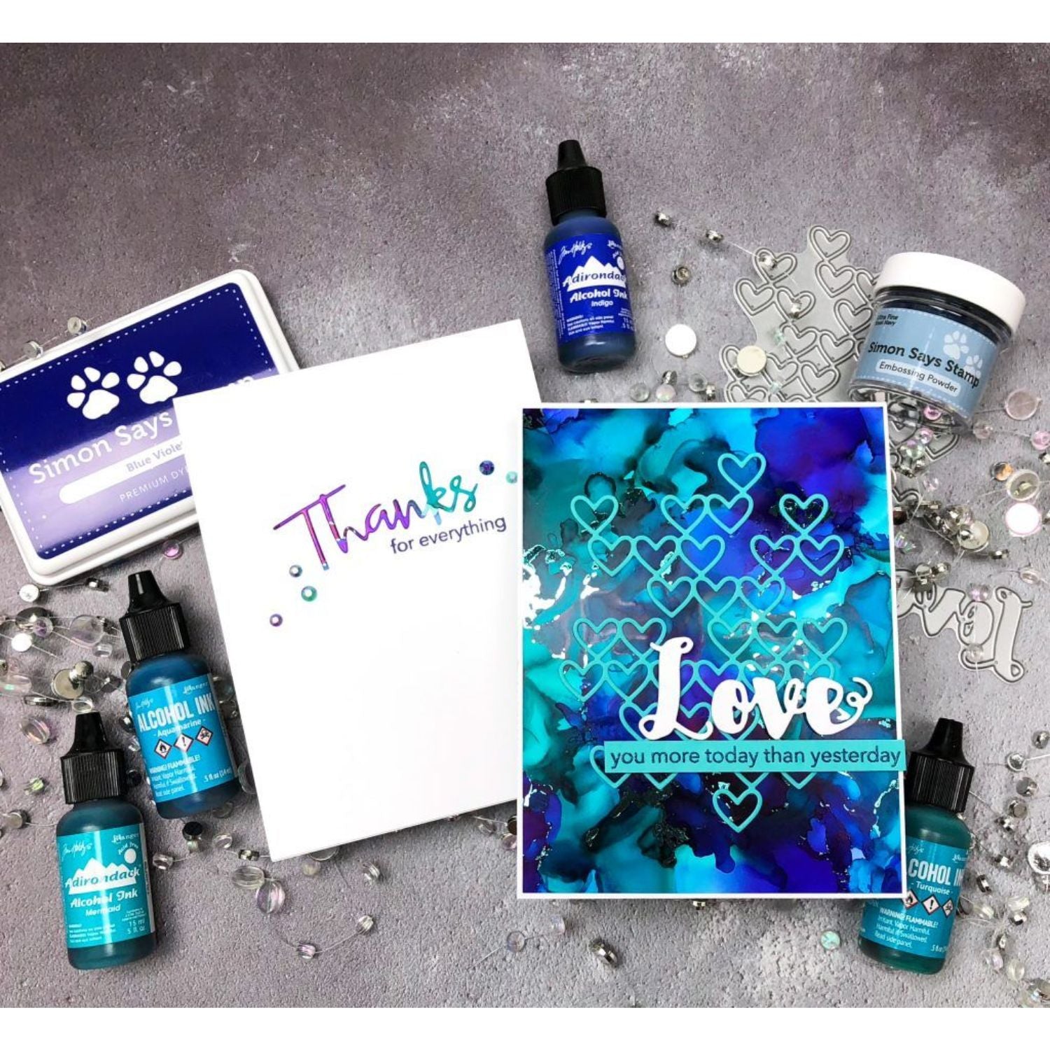 Tim Holtz Alcohol Ink Turquoise / Tinta al Alcohol Turquesa Tintas al Alcohol Ranger