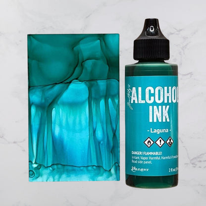 Tim Holtz Alcohol Ink Laguna / Tinta al Alcohol Verde Agua Tintas al Alcohol Ranger