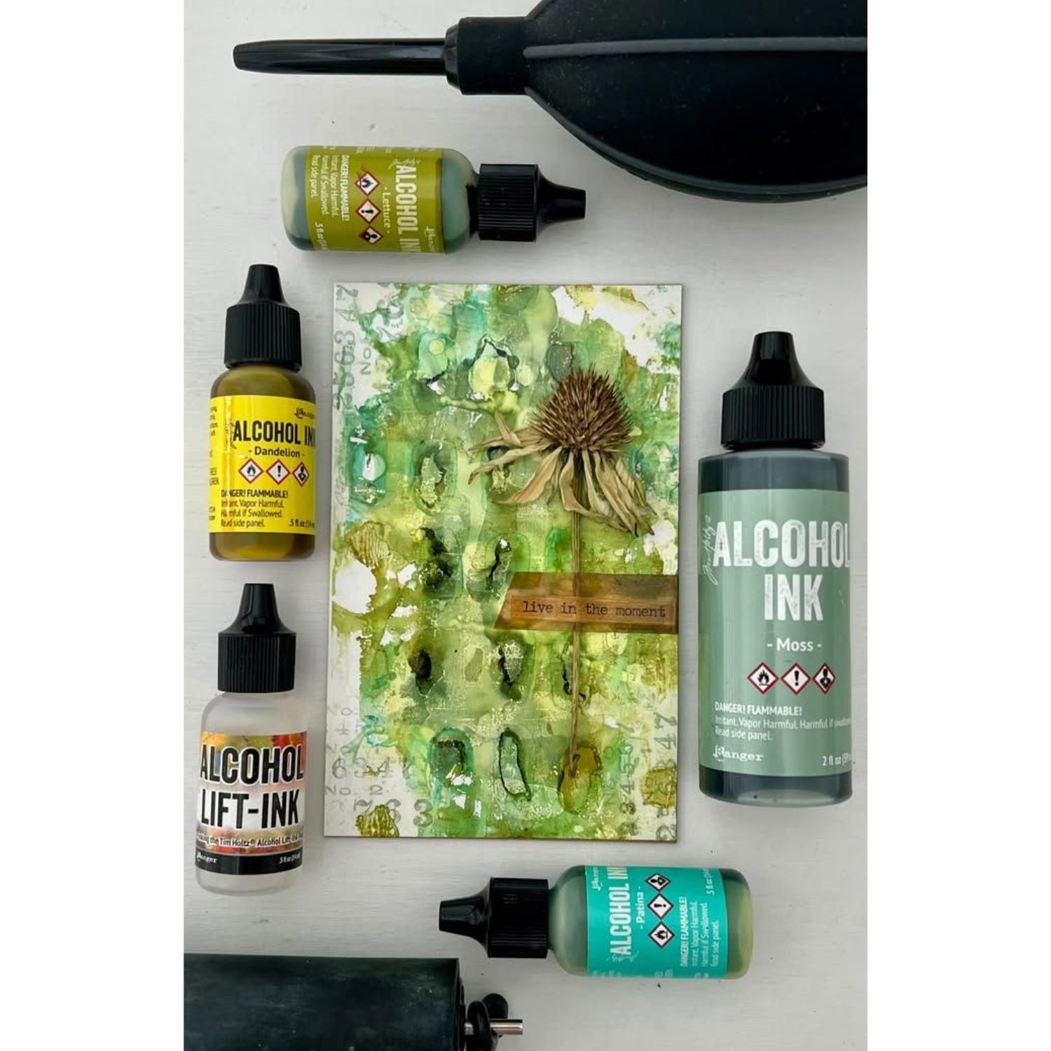 Tim Holtz Alcohol Ink Dandelion / Tinta al Alcohol Amarillo Tintas al Alcohol Ranger