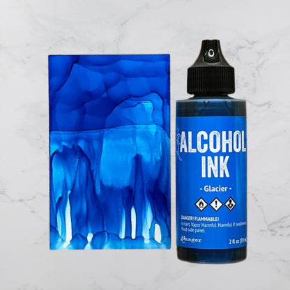 Tim Holtz Alcohol Ink Glacier/ Tinta al Alcohol Azul Tintas al Alcohol Ranger