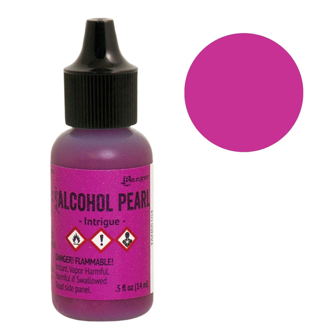Tim Holtz Alcohol Pearls Intrigue / Tinta al Alcohol Aperlada Magenta Tintas al Alcohol Ranger