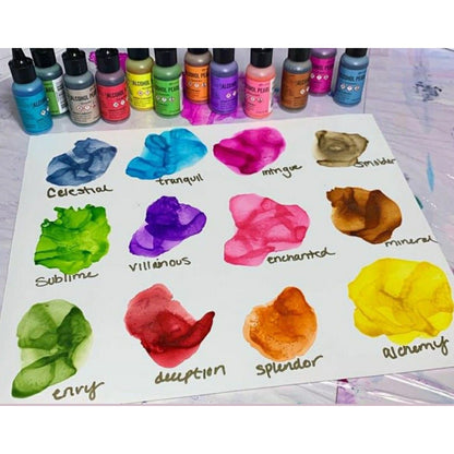 Tim Holtz Alcohol Pearls Celestial / Tinta al Alcohol Aperlada Azul Navy Tintas al Alcohol Ranger