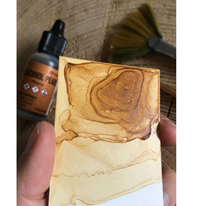 Tim Holtz Alcohol Pearls Mineral / Tinta al Alcohol Aperlada Café Tintas al Alcohol Ranger