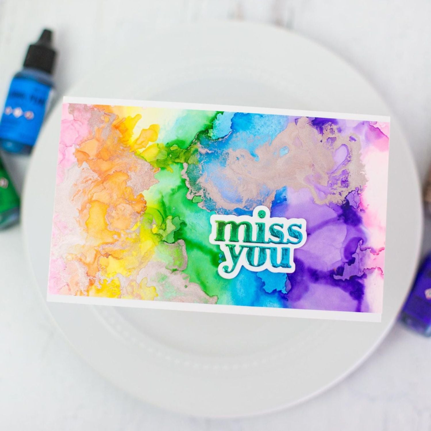 Tim Holtz Alcohol Pearls Elixir / Tinta al Alcohol Aperlada Verde Elixir Tintas al Alcohol Ranger