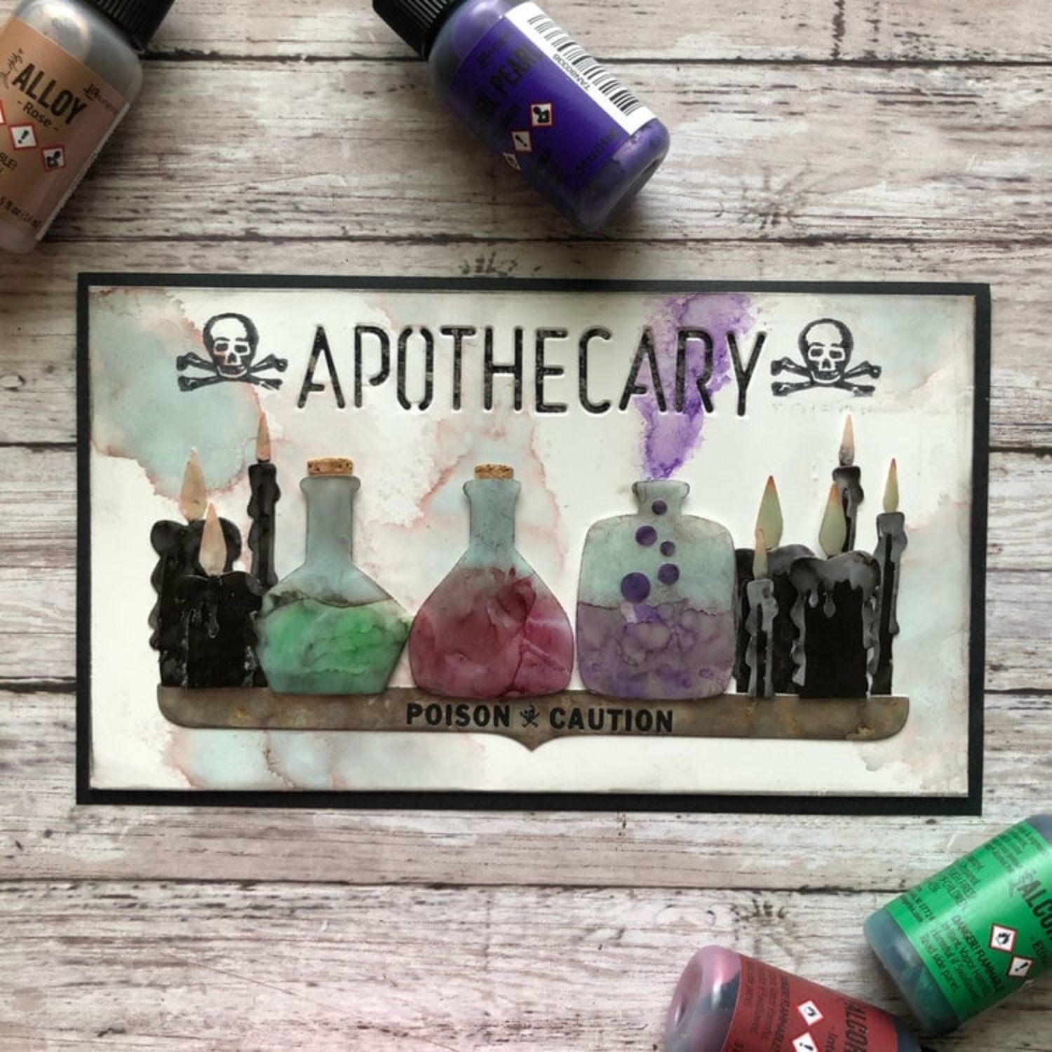 Tim Holtz Alcohol Pearls Scorch / Tinta al Alcohol Aperlada Ladrillo Tintas al Alcohol Ranger