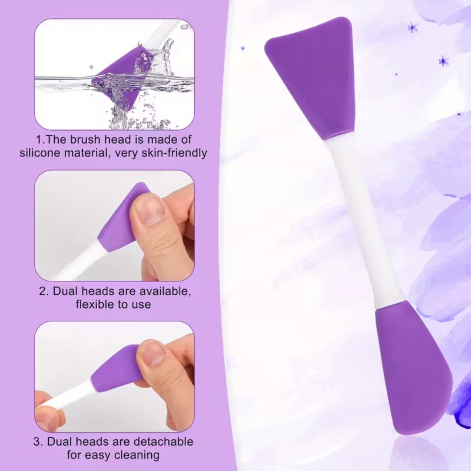 Espátula de Silicón con Dos Puntas Resina Epóxica y Accesorios Hobbees