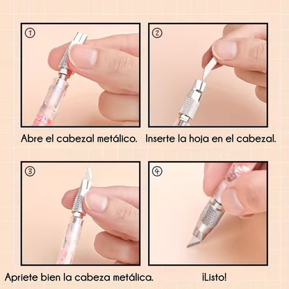 Pluma de Corte Pink Shake Tijeras / Cutters Hobbees