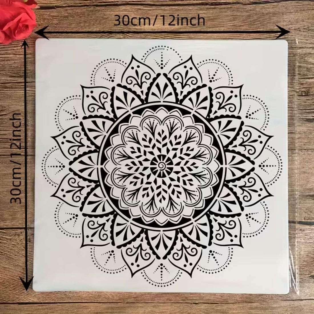 Esténcil de Mandala 14 Esténciles / Plantillas Hobbees