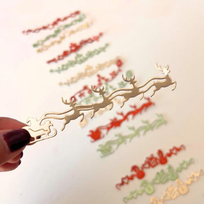 Set de Suajes o Troqueles Bordes Navideños Dados de Corte / Suajes / Troqueles Hobbees