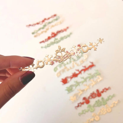 Set de Suajes o Troqueles Bordes Navideños Dados de Corte / Suajes / Troqueles Hobbees