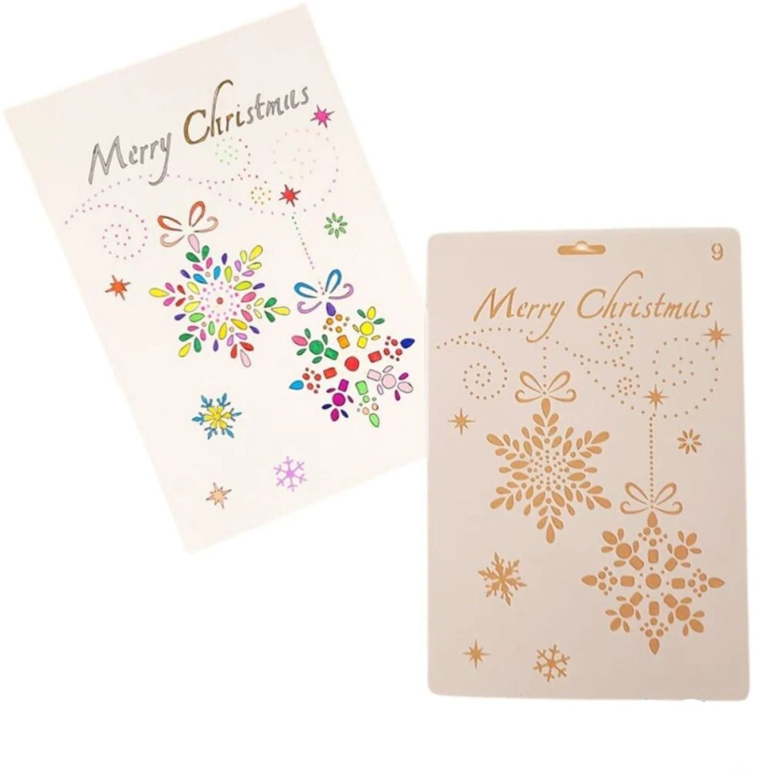 Plantilla de Copos de Nieve Esténciles / Plantillas Hobbees