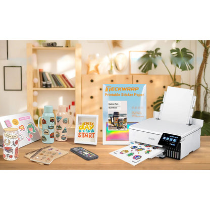 Inkjet Sticker Paper Beginner Pack / 30 Hojas Adhesivas Para Sticker Paquete Mixto Viniles Teckwrap
