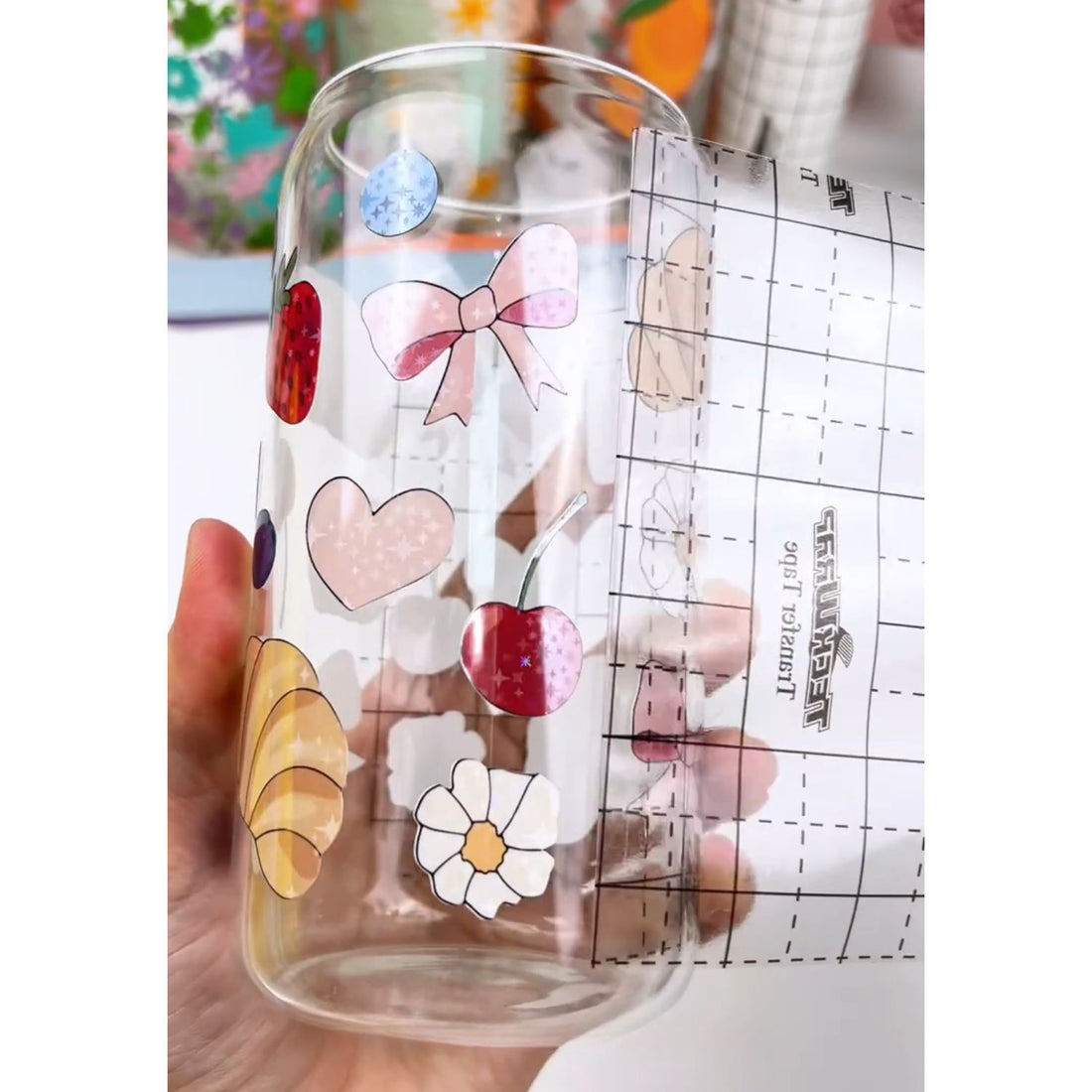 Inkjet Sticker Paper Translucent Holo / 15 Hojas Stickers Translúcidas Holográficas Galaxia Viniles Teckwrap