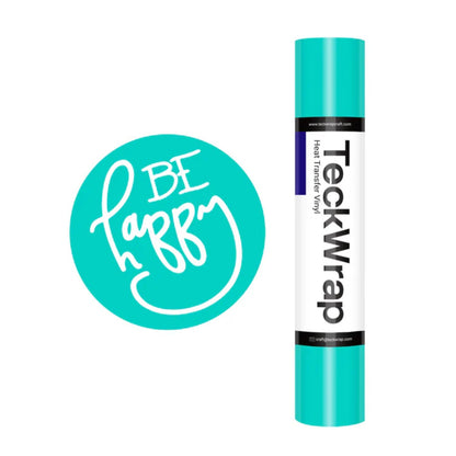 PU Heat Transfer Vinyl Tiffany / Vinil De Transferencia De Calor Azul Tiffany Viniles Teckwrap