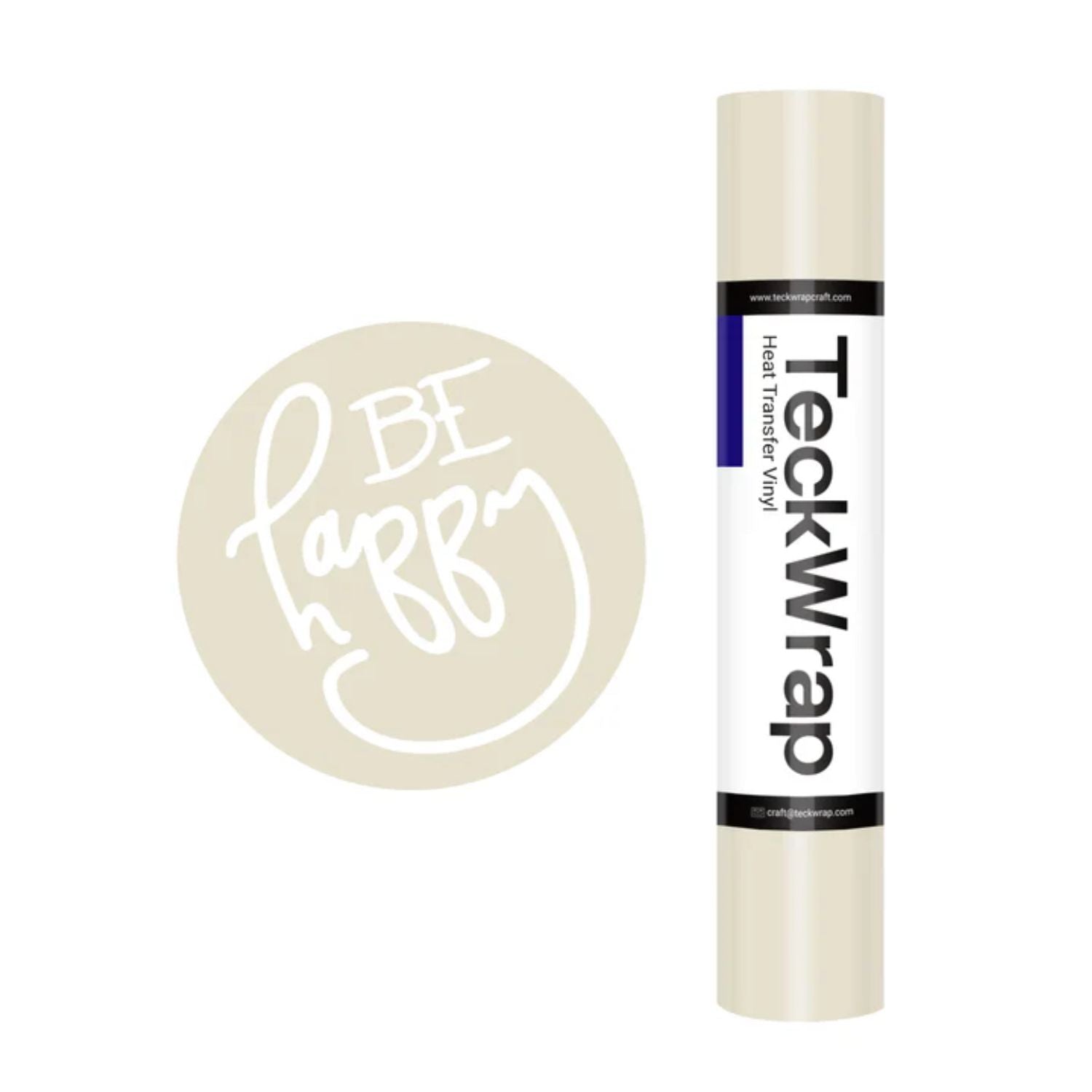 PU Heat Transfer Vinyl Beige / Vinil De Transferencia De Calor Café Claro Viniles Teckwrap