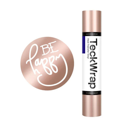 PU Heat Transfer Vinyl Champagne Pink / Vinil De Transferencia De Calor Rosa Champán Viniles Teckwrap