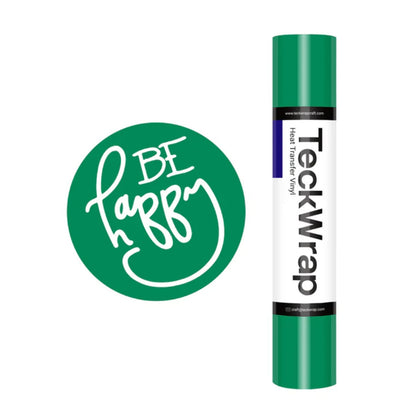 PU Heat Transfer Vinyl Green / Vinil De Transferencia De Calor Verde Viniles Teckwrap