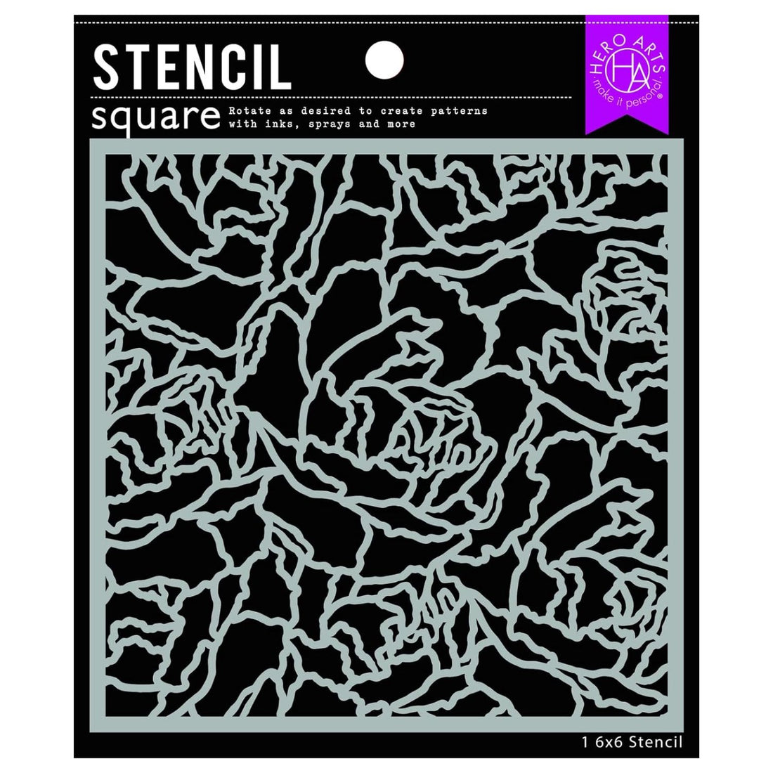 Artistic Peony Stencils / Esténcil Peonías Esténciles / Plantillas Hero Arts