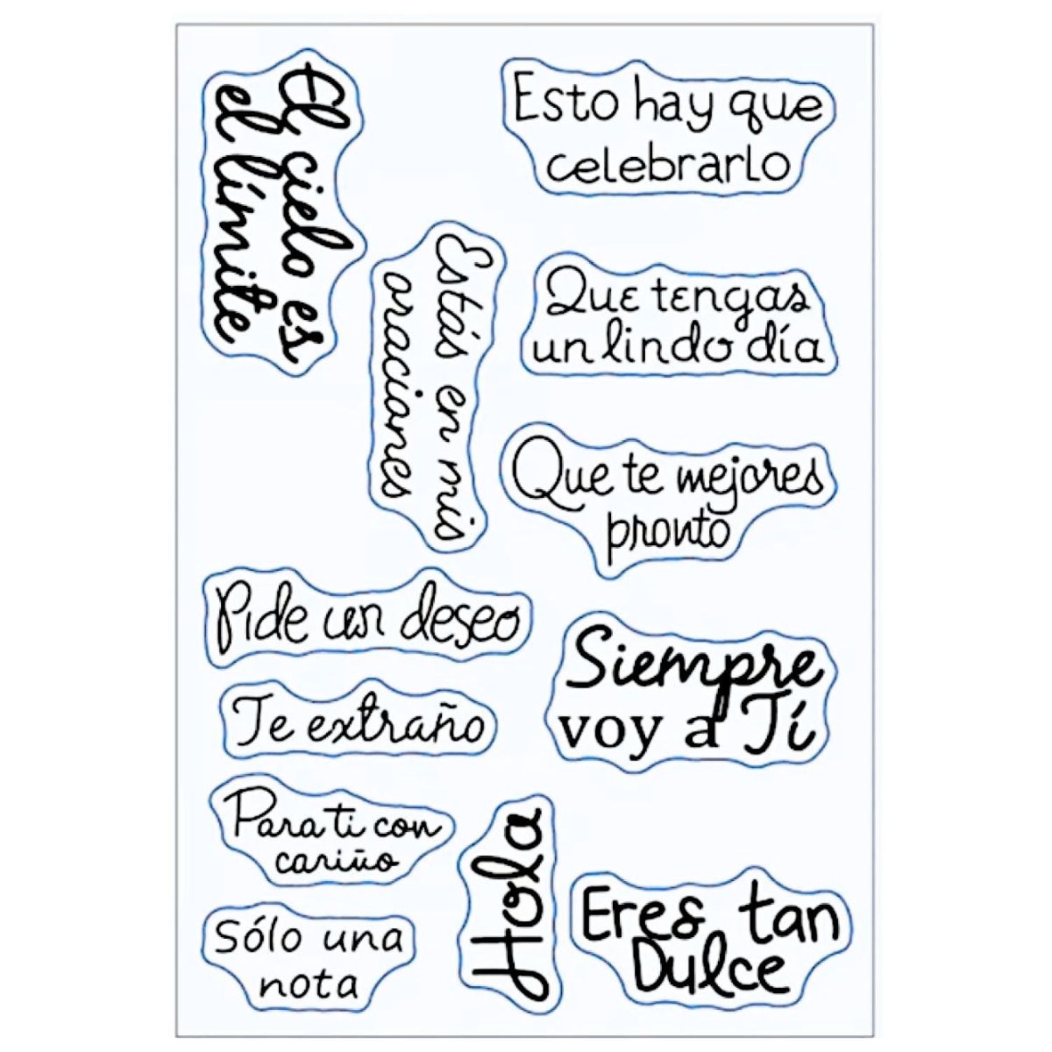 Set De Sellos El Cielo Es el Límite &amp; Frases Sellos Hobbees