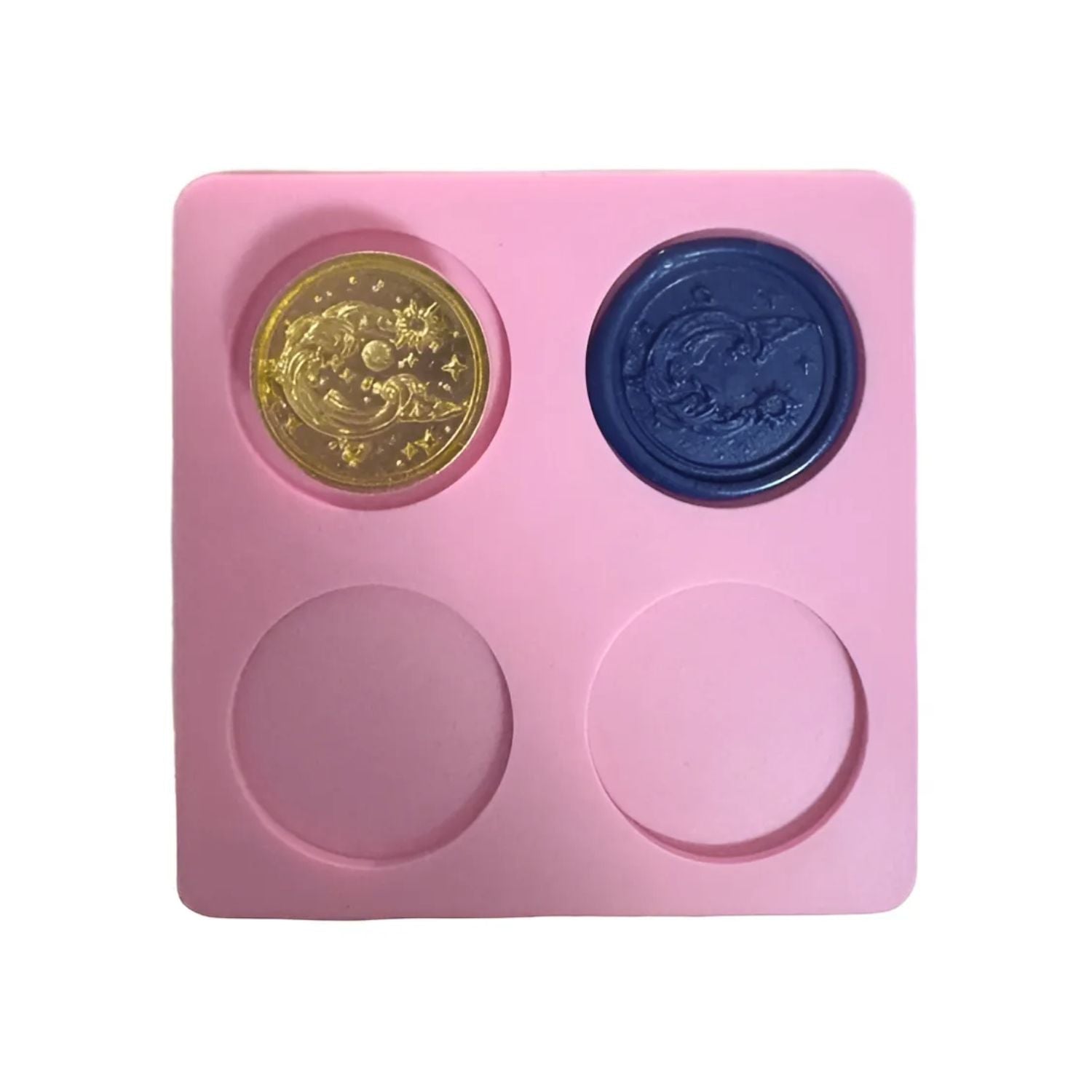 Molde de Silicon Para Sello de Lacre Rosa Herramientas Hobbees