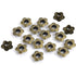 25 Ojillos De Flor Acero Bronce 5mm Adornos / Embellishments Hobbees