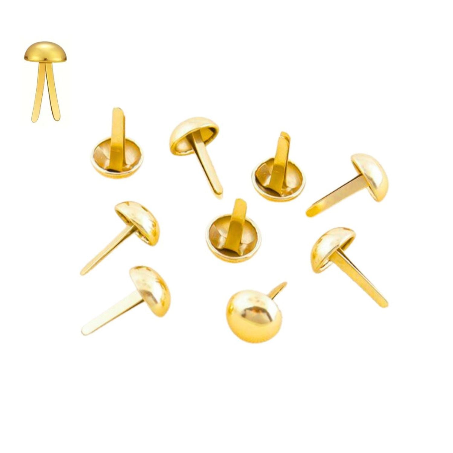 25 Brads Dorados Adornos / Embellishments Hobbees