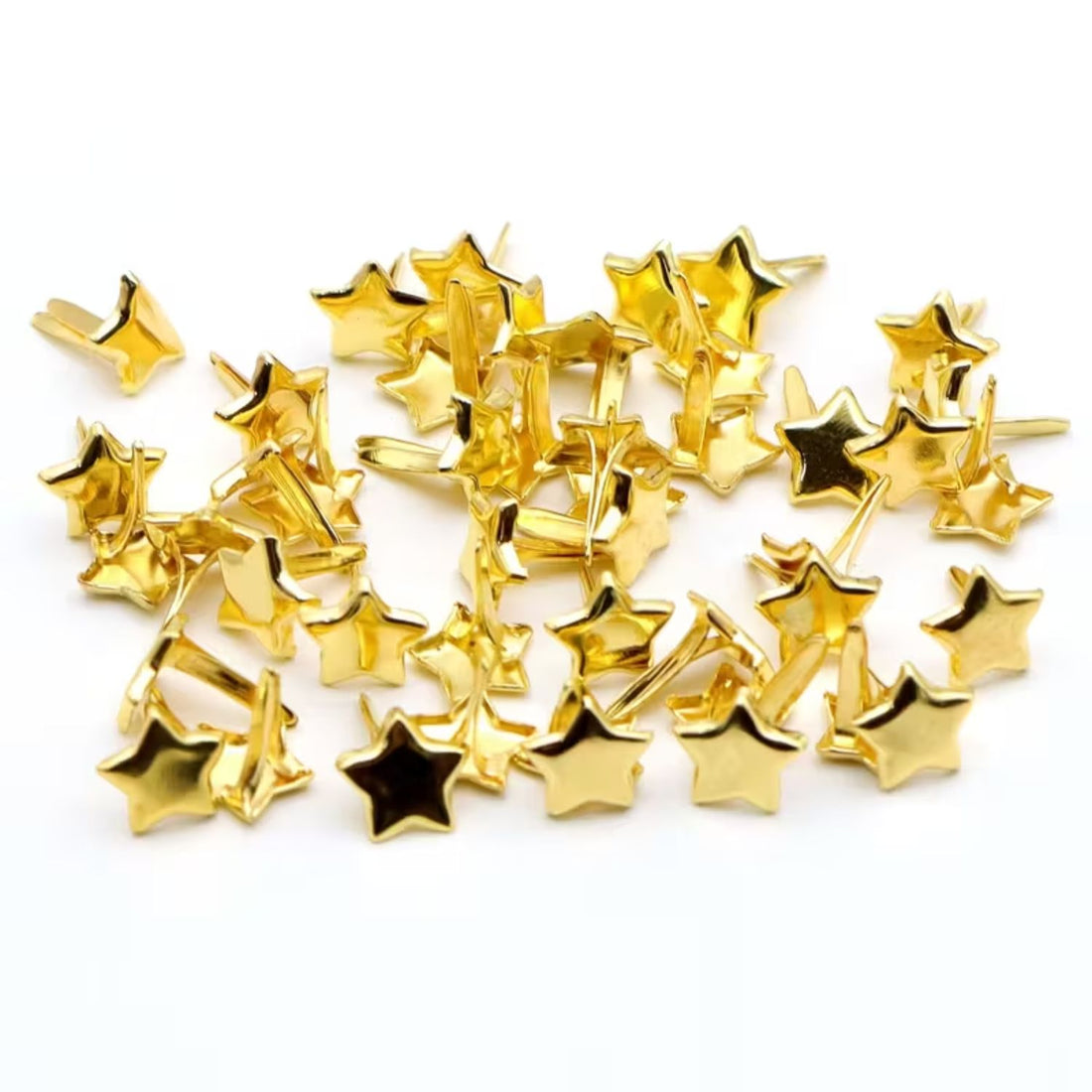 25 Brads Estrellas Doradas Adornos / Embellishments Hobbees