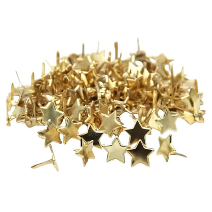 25 Brads Estrellas Doradas Adornos / Embellishments Hobbees