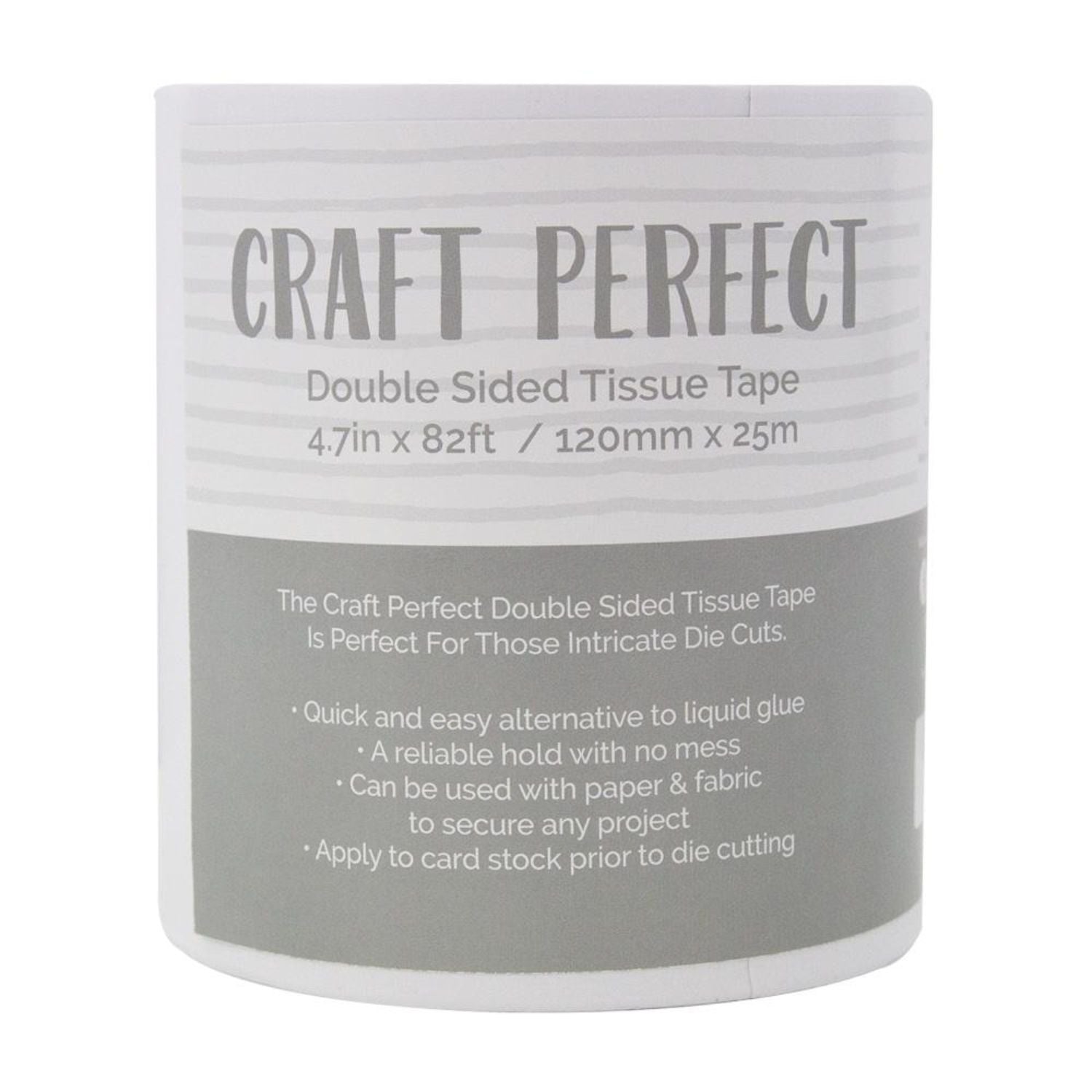 Adhesive Double-Sided Tissue Tape / Cinta Doble Cara 25m Adhesivos / Pegamentos Craft Perfect